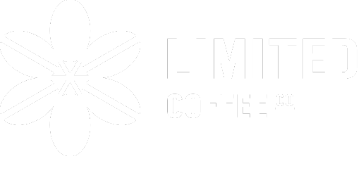 Limited Coffee logo in white 